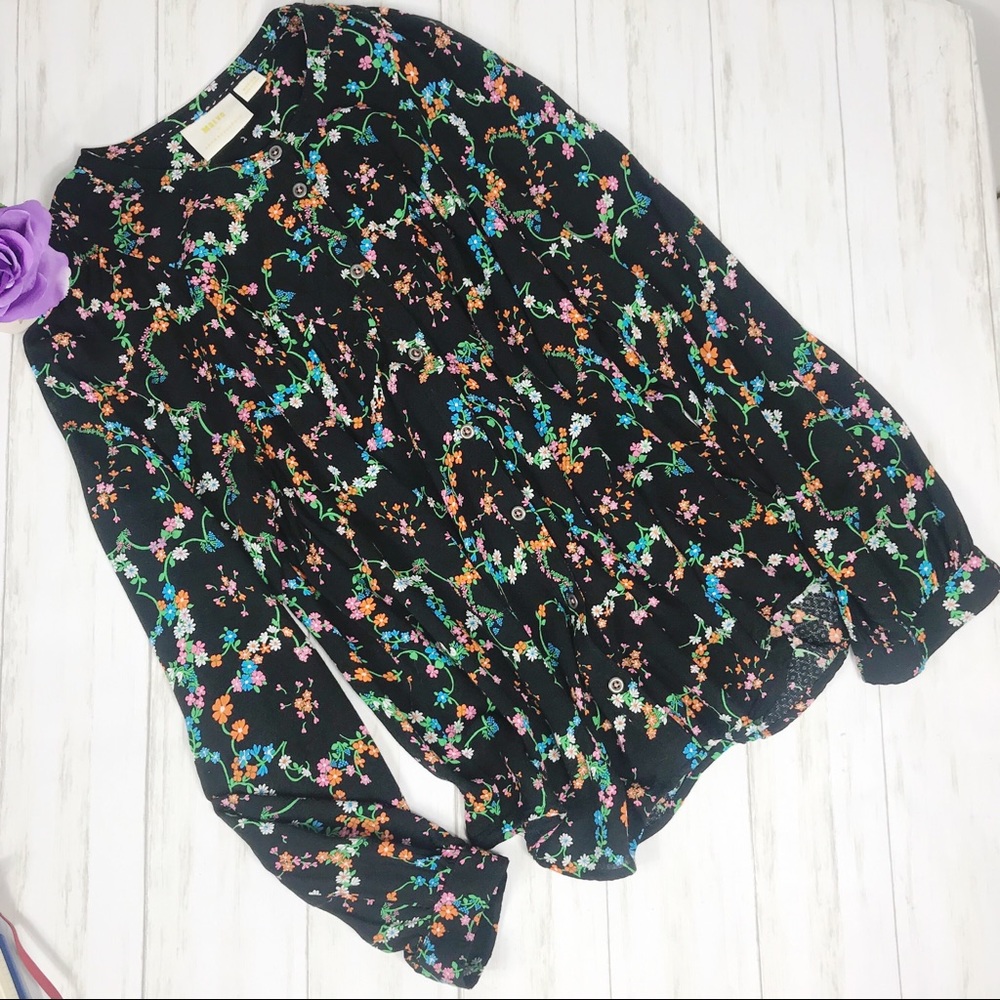 Anthropologie/Maeve Beautiful Flower Print